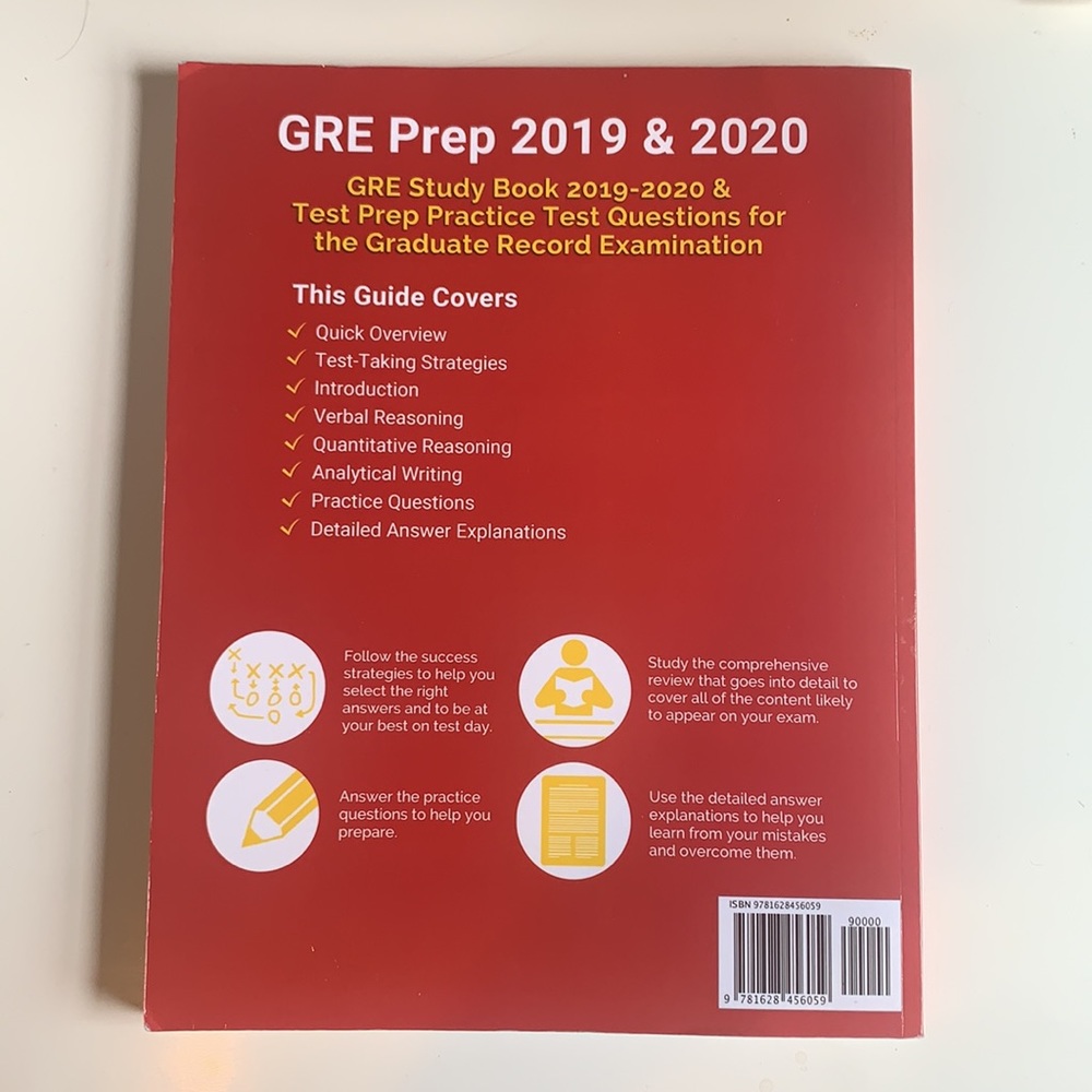 GRE Test Prep Study Book - Picture 2 of 3